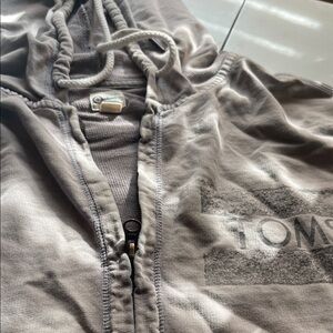 TOMS Taupe Zip-Up Hoodie